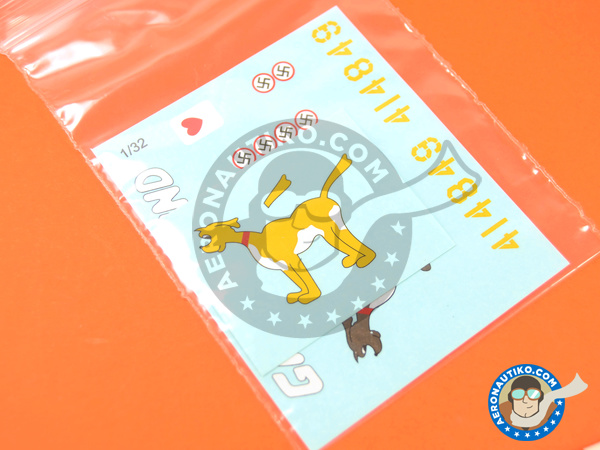 Image 2: North American P-51 Mustang D | Masks in 1/32 scale manufactured by Montex Mask (ref. K32282)