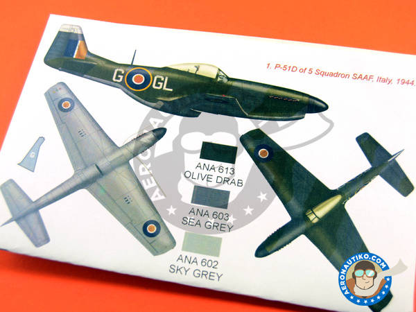 Image 6: North American P-51 Mustang D | Masks in 1/32 scale manufactured by Montex Mask (ref. K32282)