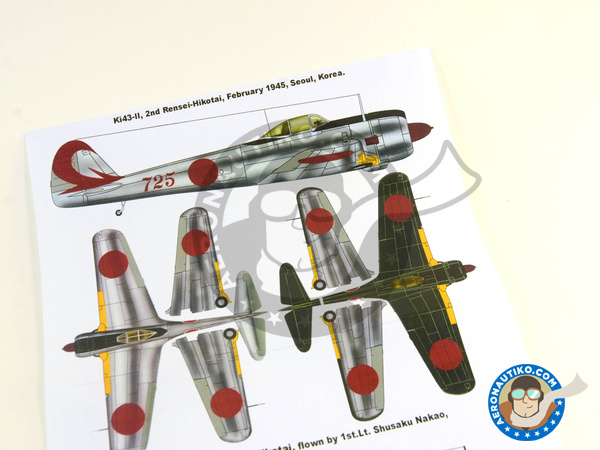 Image 3: Nakajima Ki-43 Hayabusa Oscar II | Masks in 1/48 scale manufactured by Montex Mask (ref. K48016)
