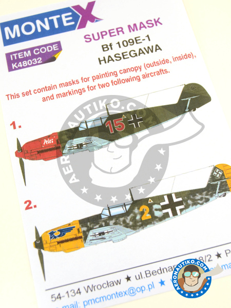 KAM48121 Details about   Montex 1/48 barrels & masks for Hasegawa Bf 109G-14 in 1945