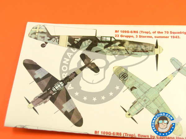 Image 2: Messerschmitt Bf 109 G6 | Masks in 1/48 scale manufactured by Montex Mask (ref. K48053)