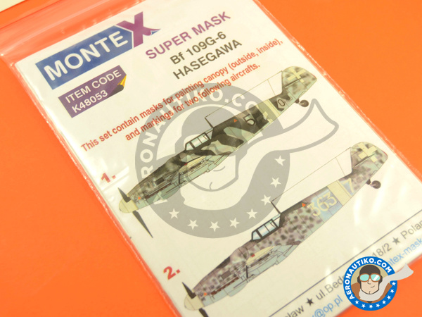 Image 7: Messerschmitt Bf 109 G6 | Masks in 1/48 scale manufactured by Montex Mask (ref. K48053)