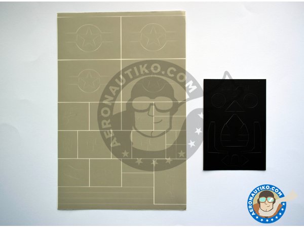 Image 1: Republic P-47D Thunderbolt | Masks in 1/48 scale manufactured by Montex Mask (ref. K48059)