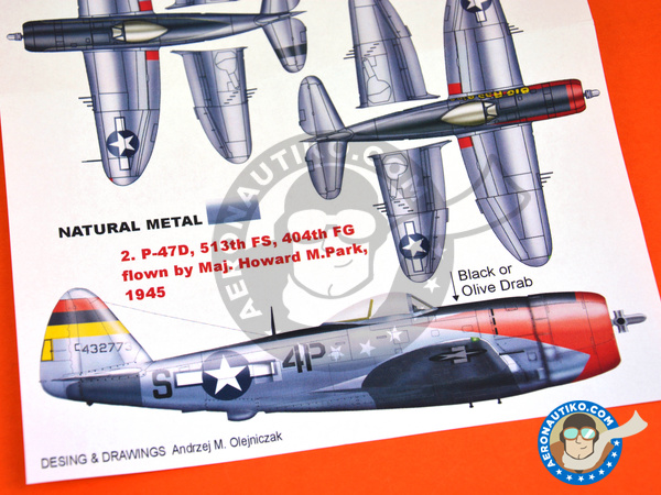 Image 5: Republic P-47 Thunderbolt D Bubble Top | Masks in 1/48 scale manufactured by Montex Mask (ref. K48143)
