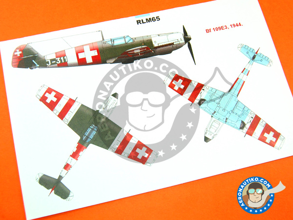 Image 4: Messerschmitt Bf 109 E-3 | Máscaras en escala 1/48 fabricado por Montex Mask (ref. K48161)