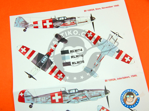 Image 4: Messerschmitt Bf 109 G-6 | Máscaras en escala 1/48 fabricado por Montex Mask (ref. K48162)