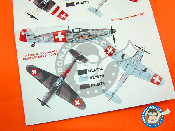 Image 5: Messerschmitt Bf 109 G-6 | Máscaras en escala 1/48 fabricado por Montex Mask (ref. K48162)