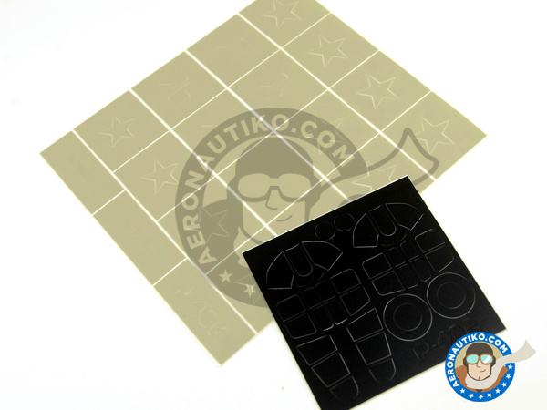 Image 1: Curtiss P-40 Warhawk K | Masks in 1/48 scale manufactured by Montex Mask (ref. K48168)