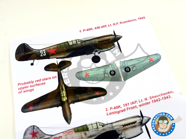 Image 2: Curtiss P-40 Warhawk K | Masks in 1/48 scale manufactured by Montex Mask (ref. K48168)