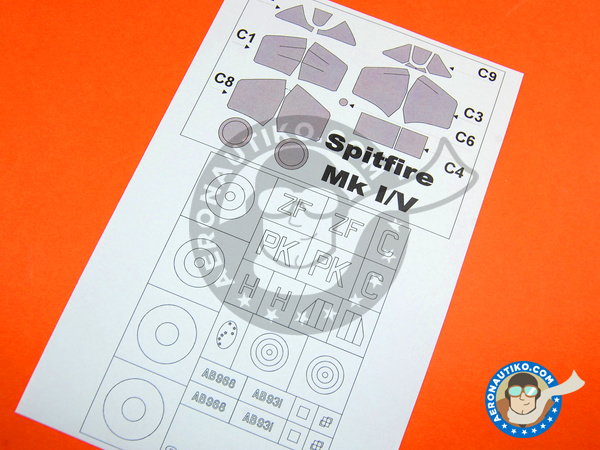 Image 2: Supermarine Spitfire Mk. Vb | Masks in 1/48 scale manufactured by Montex Mask (ref. K48180)