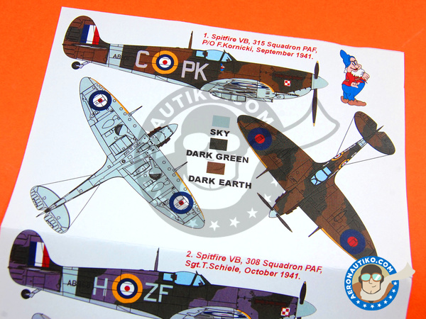 Image 5: Supermarine Spitfire Mk. Vb | Masks in 1/48 scale manufactured by Montex Mask (ref. K48180)