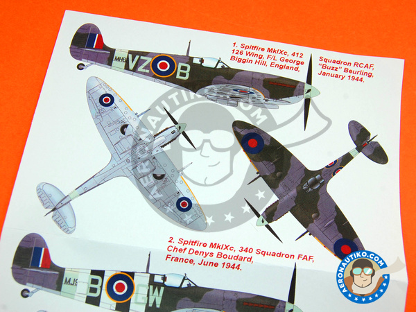 Image 5: Supermarine Spitfire Mk. IX | Máscaras en escala 1/48 fabricado por Montex Mask (ref. K48181)