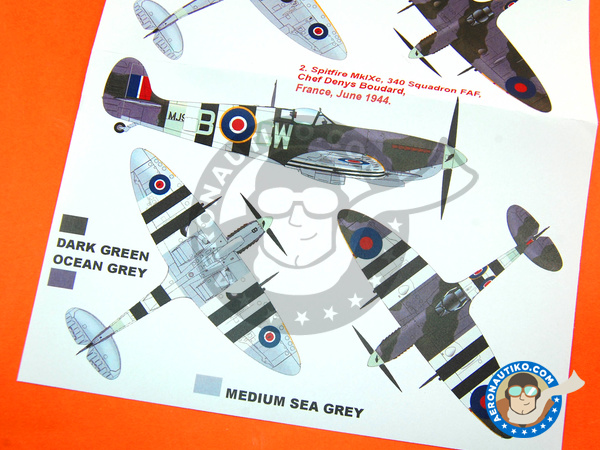 Image 6: Supermarine Spitfire Mk. IX | Máscaras en escala 1/48 fabricado por Montex Mask (ref. K48181)