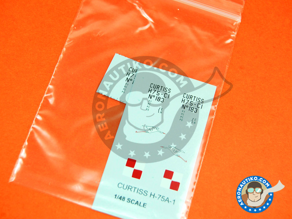 Image 3: Curtiss P-36 Hawk | Masks in 1/48 scale manufactured by Montex Mask (ref. K48183)