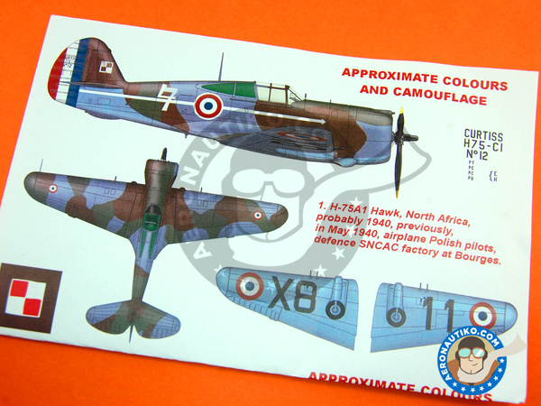 Image 6: Curtiss P-36 Hawk | Masks in 1/48 scale manufactured by Montex Mask (ref. K48183)