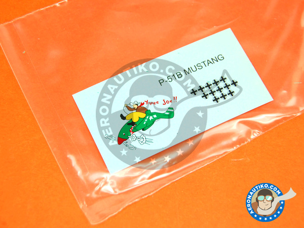 Image 6: North American P-51 Mustang B | Máscaras en escala 1/48 fabricado por Montex Mask (ref. K48184)