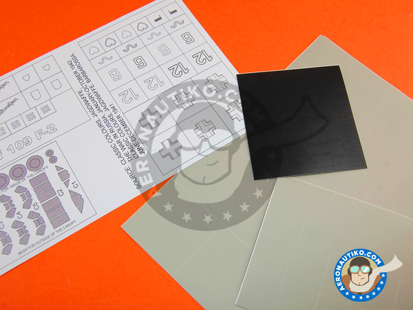 Image 2: Messerschmitt Bf 109 F-2 | Masks in 1/48 scale manufactured by Montex Mask (ref. K48192)