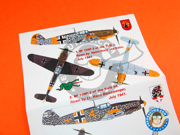 Image 5: Messerschmitt Bf 109 F-2 | Máscaras en escala 1/48 fabricado por Montex Mask (ref. K48193)