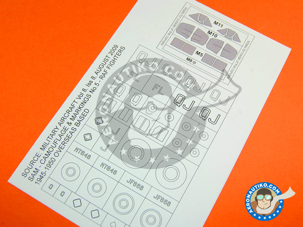Image 3: Supermarine Spitfire Mk. VIII | Masks in 1/48 scale manufactured by Montex Mask (ref. K48195)