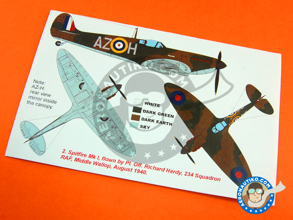 Image 6: Supermarine Spitfire Mk. I | Masks in 1/48 scale manufactured by Montex Mask (ref. K48200)