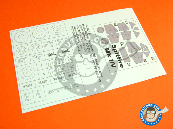 Image 2: Supermarine Spitfire Mk. Vb | Masks in 1/48 scale manufactured by Montex Mask (ref. K48202)