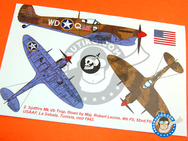 Image 5: Supermarine Spitfire Mk. Vb | Máscaras en escala 1/48 fabricado por Montex Mask (ref. K48204)