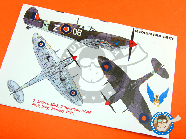 Image 6: Supermarine Spitfire Mk. IX | Máscaras en escala 1/48 fabricado por Montex Mask (ref. K48205)