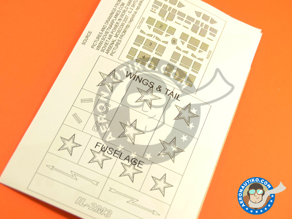 Image 5: Ilyushin IL-2 Shturmovik IL-2M3 |  in 1/48 scale manufactured by Montex Mask (ref. K48212)