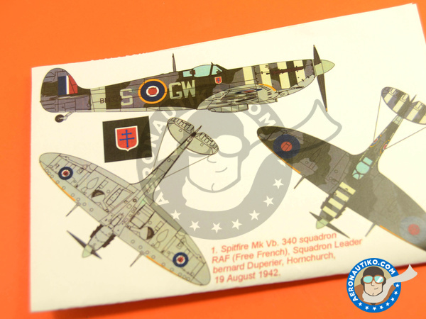 Image 3: Supermarine Spitfire Mk Vb | Masks in 1/48 scale manufactured by Montex Mask (ref. K48215)