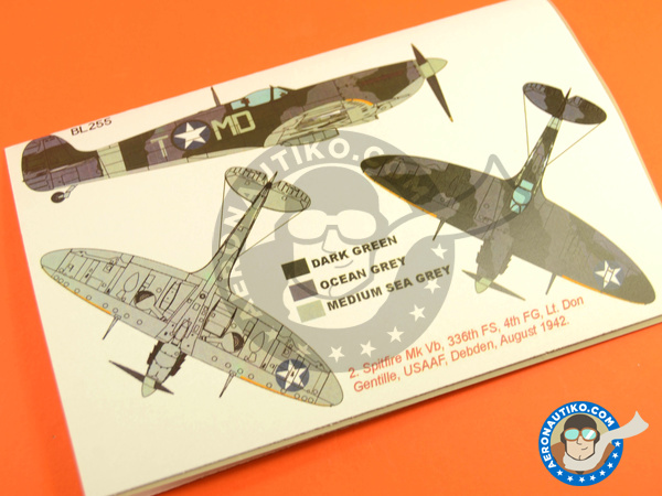 Image 4: Supermarine Spitfire Mk Vb | Masks in 1/48 scale manufactured by Montex Mask (ref. K48215)