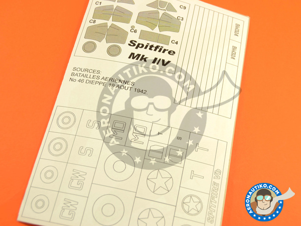 Image 5: Supermarine Spitfire Mk Vb | Masks in 1/48 scale manufactured by Montex Mask (ref. K48215)