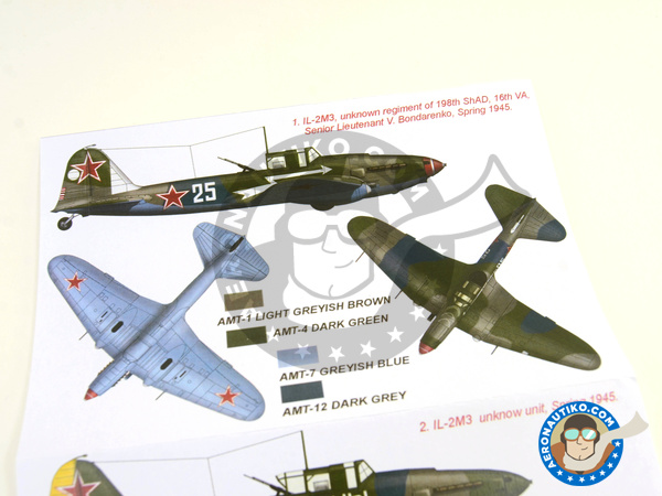 Image 2: Ilyushin IL-2 Shturmovik IL-2M3 | Masks in 1/48 scale manufactured by Montex Mask (ref. K48216)