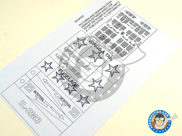 Image 4: Ilyushin IL-2 Shturmovik IL-2M3 | Masks in 1/48 scale manufactured by Montex Mask (ref. K48216)
