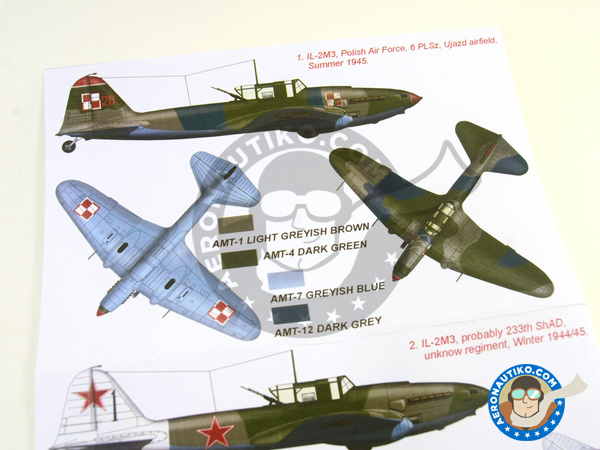 Image 2: Ilyushin IL-2 Shturmovik IL-2M3 | Masks in 1/48 scale manufactured by Montex Mask (ref. K48219)