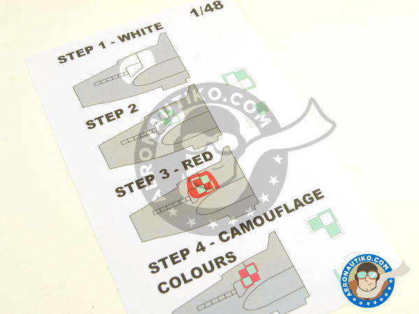 Image 5: Ilyushin IL-2 Shturmovik IL-2M3 | Masks in 1/48 scale manufactured by Montex Mask (ref. K48219)
