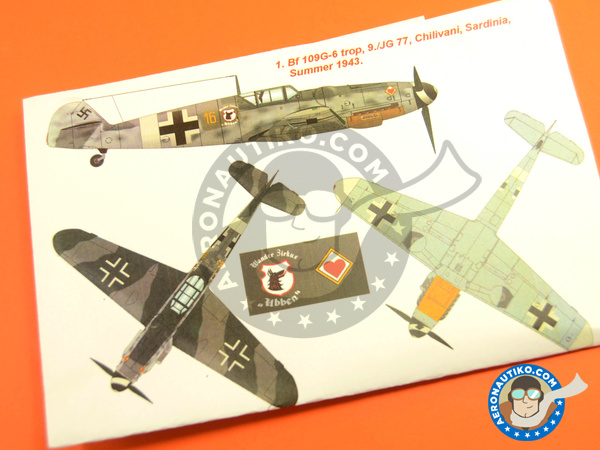 Image 3: Messerschmitt Bf 109 G-6 G-6/R-6 | Masks in 1/48 scale manufactured by Montex Mask (ref. K48223)