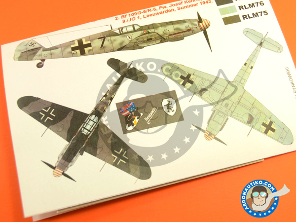 Image 4: Messerschmitt Bf 109 G-6 G-6/R-6 | Masks in 1/48 scale manufactured by Montex Mask (ref. K48223)