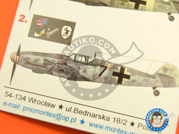 Image 7: Messerschmitt Bf 109 G-6 G-6/R-6 | Masks in 1/48 scale manufactured by Montex Mask (ref. K48223)