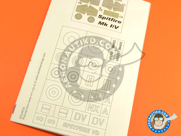 Image 6: Supermarine Spitfire Mk. Vb | Masks in 1/48 scale manufactured by Montex Mask (ref. K48236)