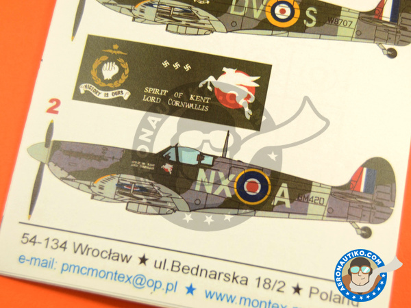 Image 8: Supermarine Spitfire Mk. Vb | Masks in 1/48 scale manufactured by Montex Mask (ref. K48236)