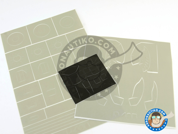 Image 2: Curtiss P-40 Warhawk B Tomahawk | Masks in 1/48 scale manufactured by Montex Mask (ref. K48238)