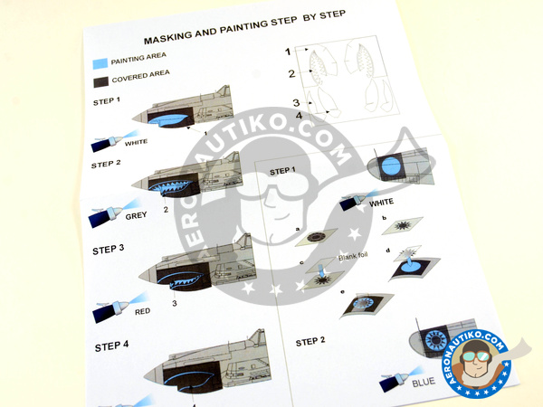 Image 6: Curtiss P-40 Warhawk B Tomahawk | Masks in 1/48 scale manufactured by Montex Mask (ref. K48238)
