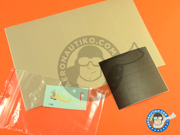 Image 2: Curtiss P-40 Warhawk M | Masks in 1/48 scale manufactured by Montex Mask (ref. K48239)