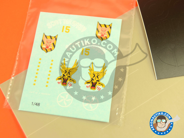 Image 1: Curtiss P-40 Warhawk E | Masks in 1/48 scale manufactured by Montex Mask (ref. K48240)