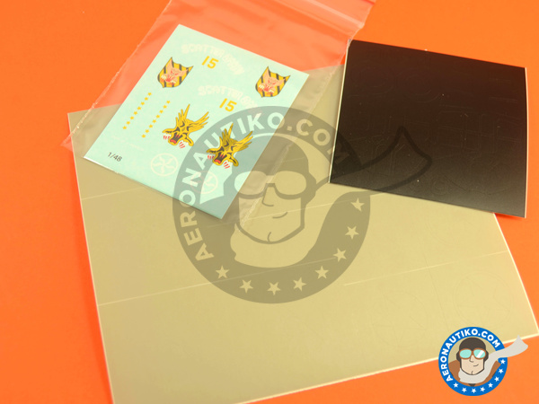 Image 2: Curtiss P-40 Warhawk E | Masks in 1/48 scale manufactured by Montex Mask (ref. K48240)