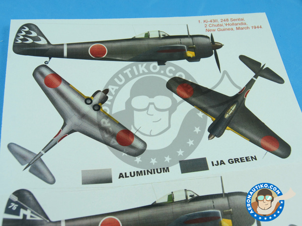 Image 2: Nakajima Ki-43 Hayabusa Oscar II | Masks in 1/48 scale manufactured by Montex Mask (ref. K48248)