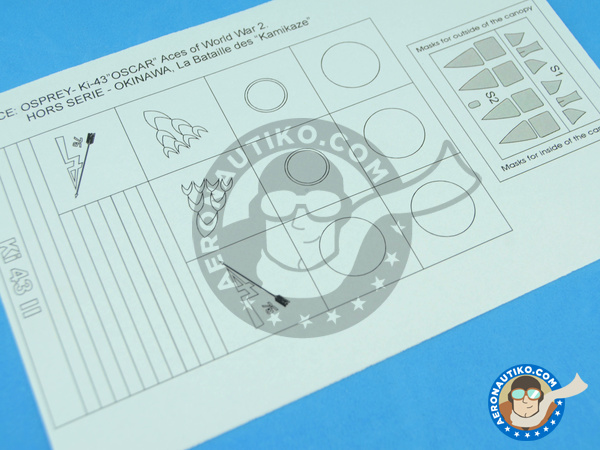 Image 4: Nakajima Ki-43 Hayabusa Oscar II | Masks in 1/48 scale manufactured by Montex Mask (ref. K48248)