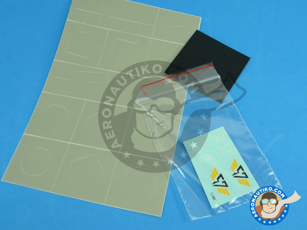 Image 2: Najakima Ki-84 | Masks in 1/48 scale manufactured by Montex Mask (ref. K48250)