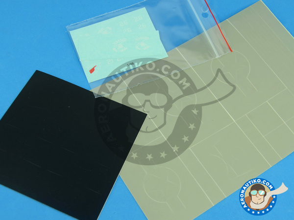 Image 2: Vought F4U Corsair 1D | Masks in 1/48 scale manufactured by Montex Mask (ref. K48251)