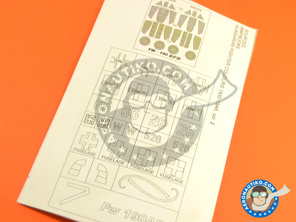 Image 5: Focke-Wulf Fw 190 Würger F-8 | Masks in 1/48 scale manufactured by Montex Mask (ref. K48261)